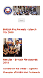 Mobile Screenshot of britishpieawards.co.uk
